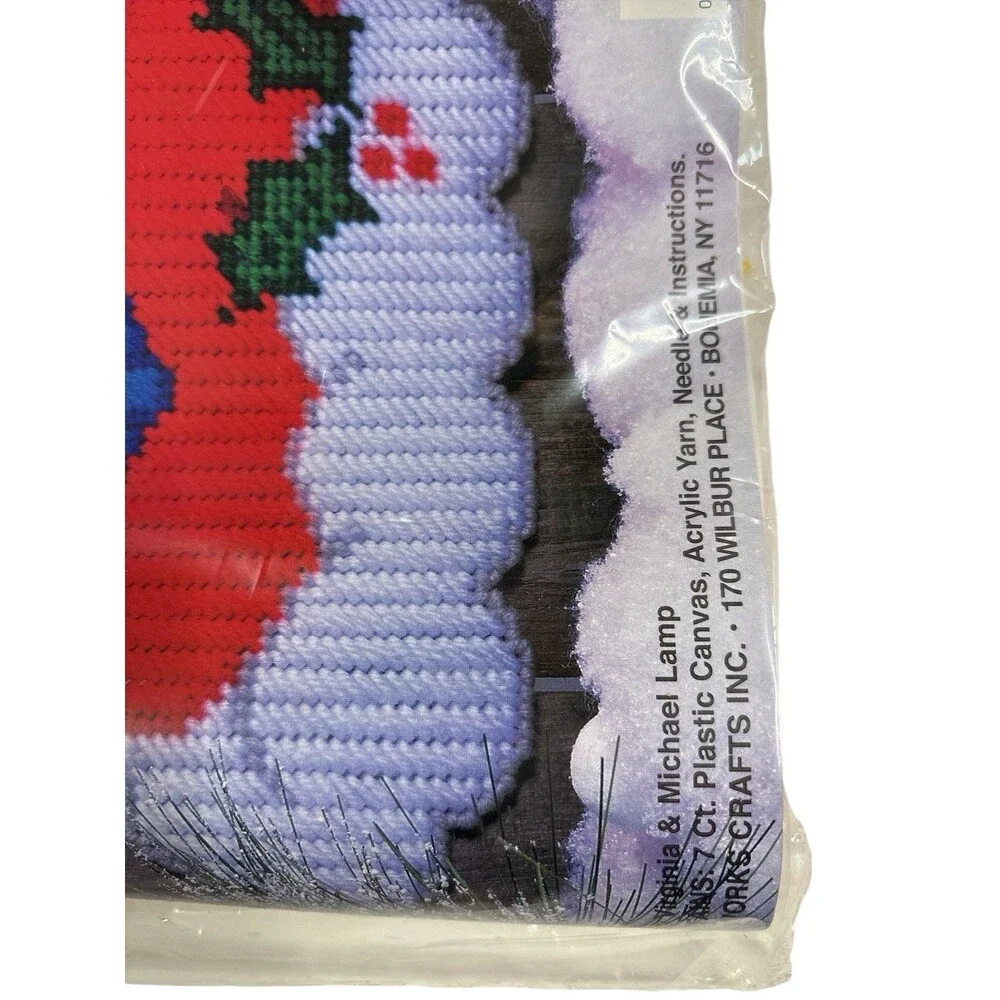 Christmas Angel Plastic Canvas Wall Decor Kit #1553 Design Works Crafts Sealed